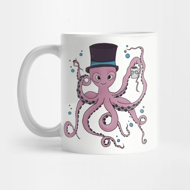 Classy caffeinated cephalopod by bowserbunch